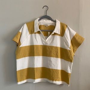 Madewell Boxy Polo Shirt- NWT